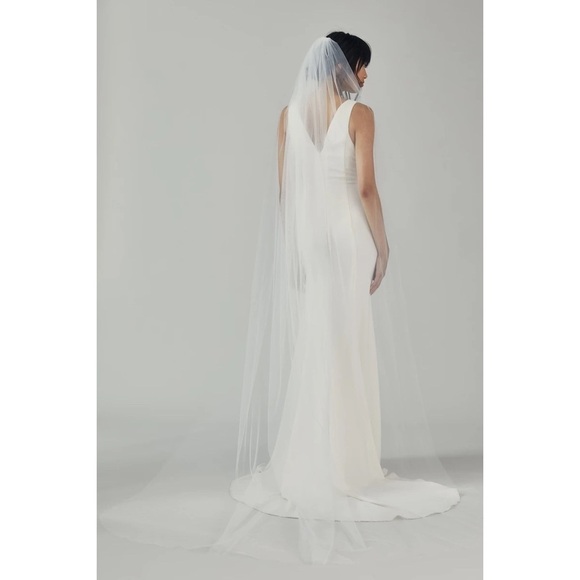 NEW BHLDN Soft Tulle Cathedral Bridal Wedding Veil Bride Wedding Delicate Veil main image 12